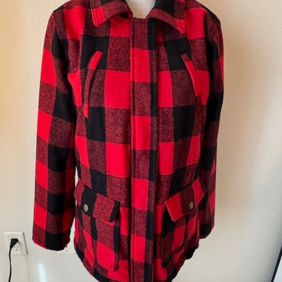 Rue 21 Buffalo Plaid Anorak Jacket - Women's Medium - Picture 11 of 15